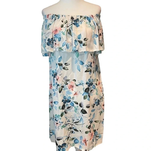 Sanctuary Havana Floral off the shoulder dress. Size S - Picture 2 of 4